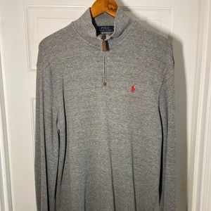 Gray Polo Quarter Zip (Medium)
